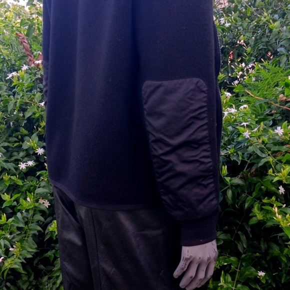 CREW OUTFITTERS UNISEX V-NECK POLAR ZIP FLEECE LINED "COMMANDO" SWEATER - Picture 13 of 17